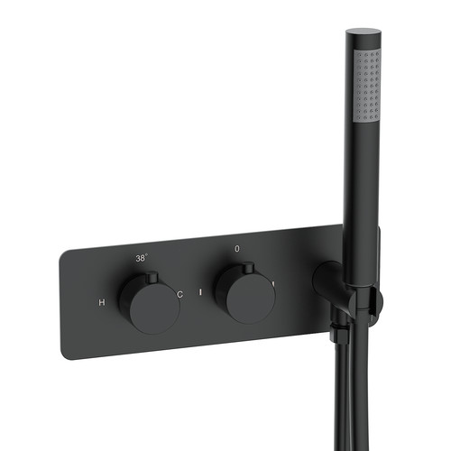 Black outlet concealed - black,