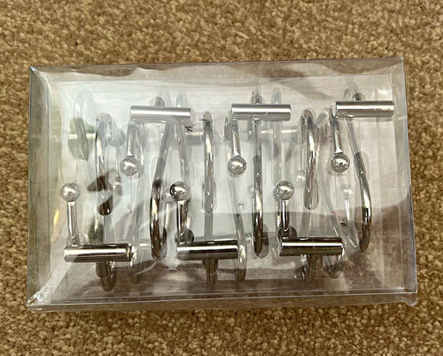 Pack silver polished metal - 12,