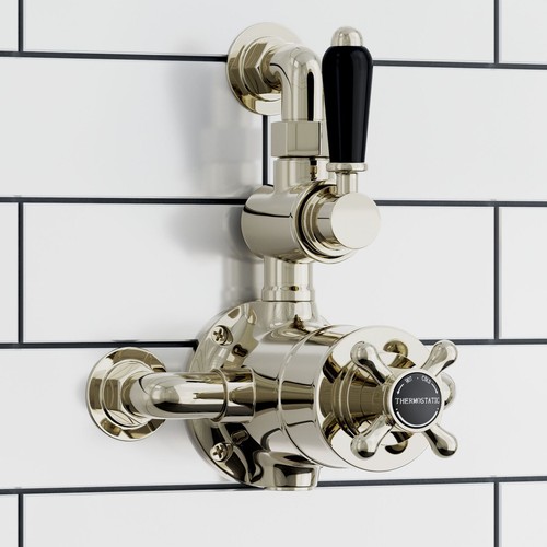 Twin shower valve tap - twin,