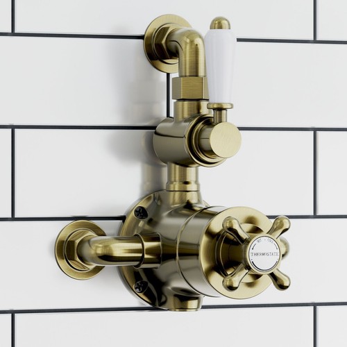 Twin shower mixer valve - twin,