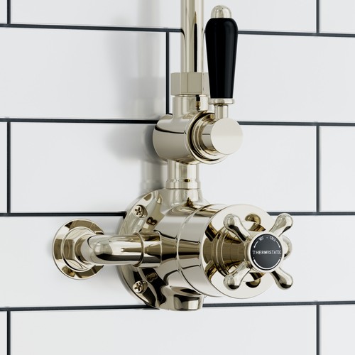 Twin shower valve - tap, downton