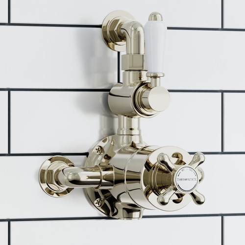 Twin shower valve tap downton - shower,