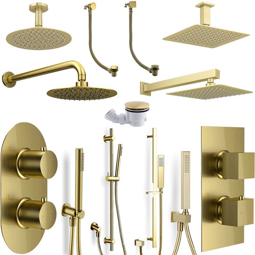 Brushed brass concealed - brushed,